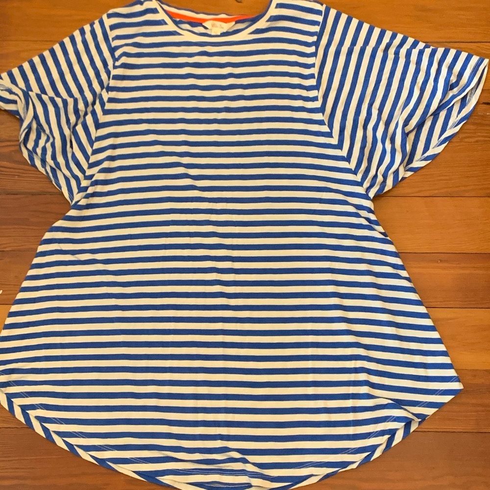Matilda Jane Blue Stripe Top M
